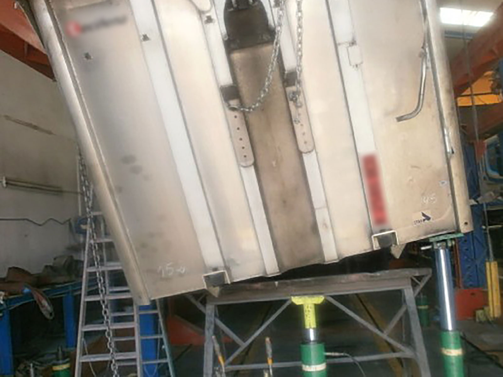 Reparación de chasis en bancada